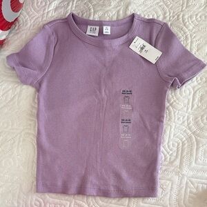 GAP Kids Lavender Ribbed Tee